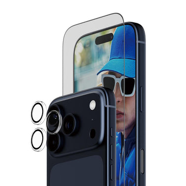PanzerGlass 2-in-1 Ulte Wide Fit Screen Protector and Hoops®Camera Lens Protector Bundle for iPhone 17 Pro